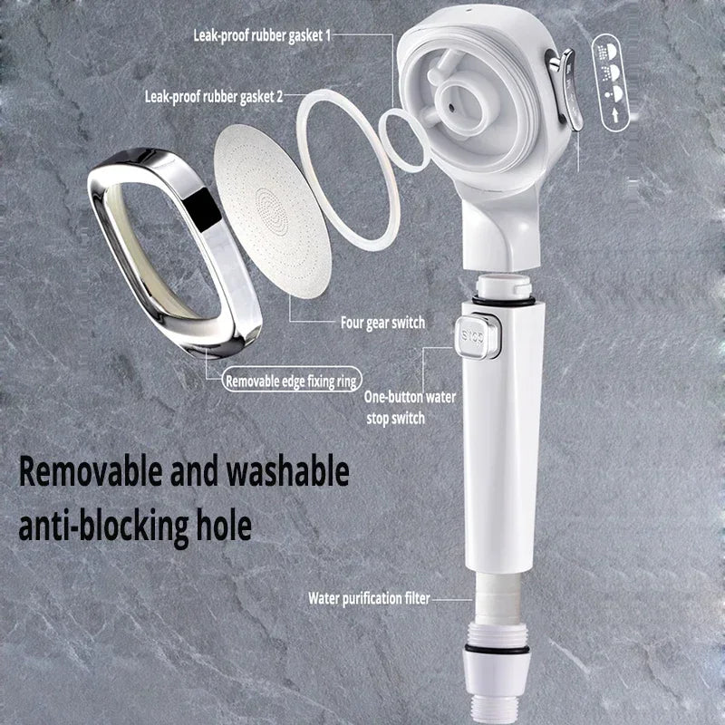 3-Mode Water-Saving Shower Head